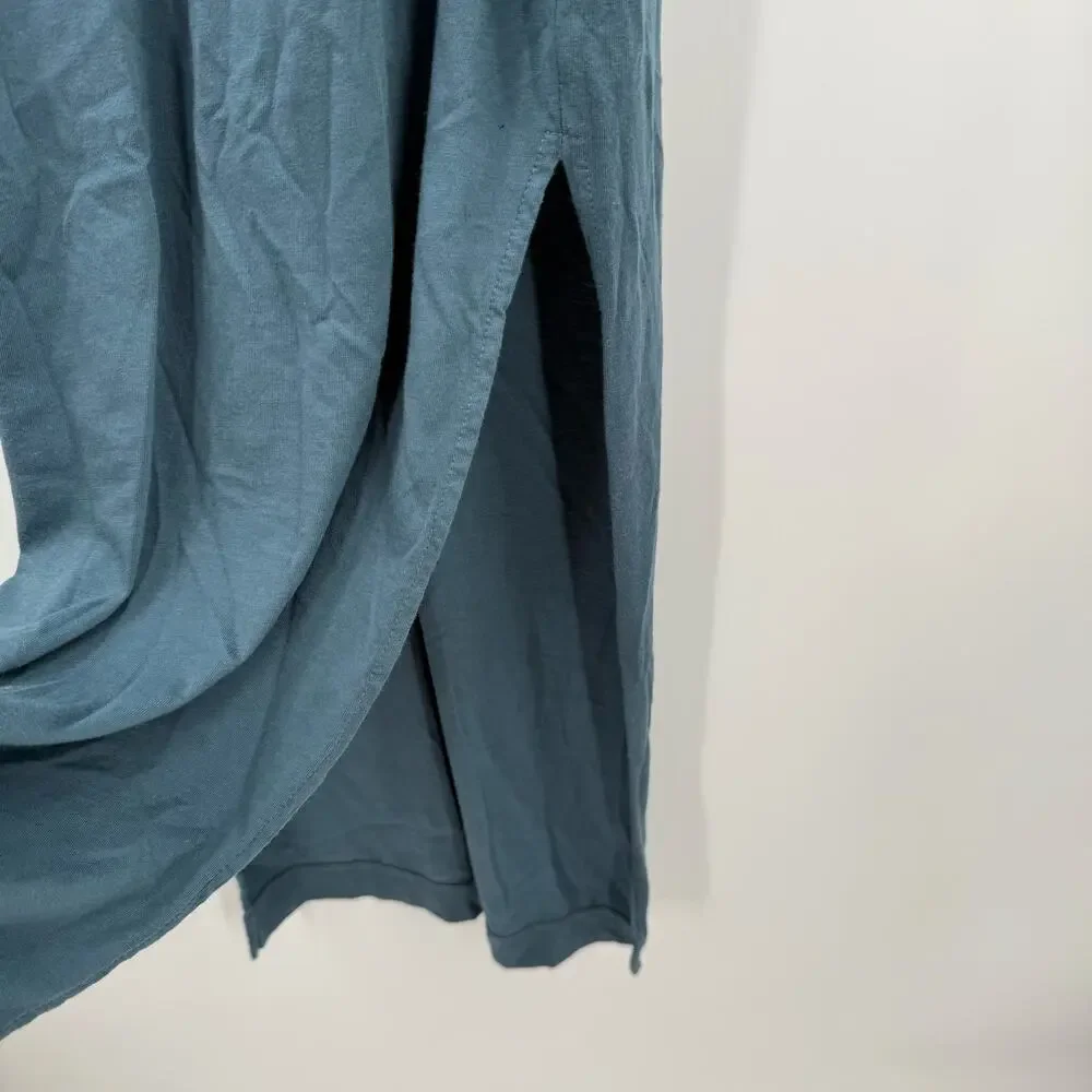 Michael Stars Solange Dress Size Small NEW Tie Waist Maxi Pebble Blue NWOT - Picture 13 of 15